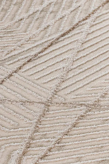 Moda 1080 Bej Minimal ve Modern Tasarımlı Oturma Odası Halısı