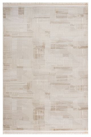 Moda 1083 Bej Minimal ve Modern Tasarımlı Oturma Odası Halısı