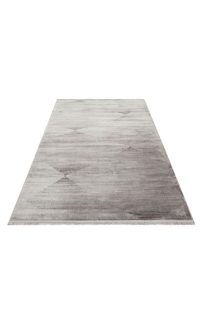 DB 10 GREY NW  - CORDOBA NEW - Parlak Yüksek Alçak Dokulu Modern Makine Halısı