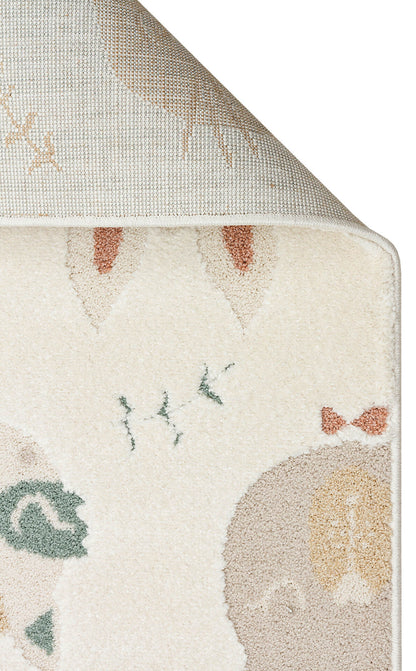 PCL 04 CREAM MULTY  - PICCOLO - Pastel Renkli Hav ve Toz Vermeyen Çocuk Halısı