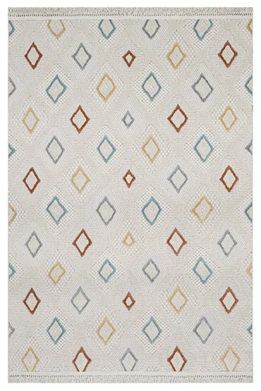 Dizayn 1101 Multi İskandinav Desenli Bukleli Modern Halı