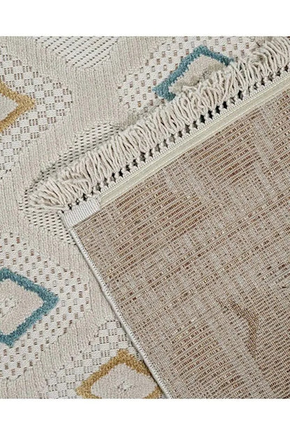 Dizayn 1101 Multi İskandinav Desenli Bukleli Modern Halı