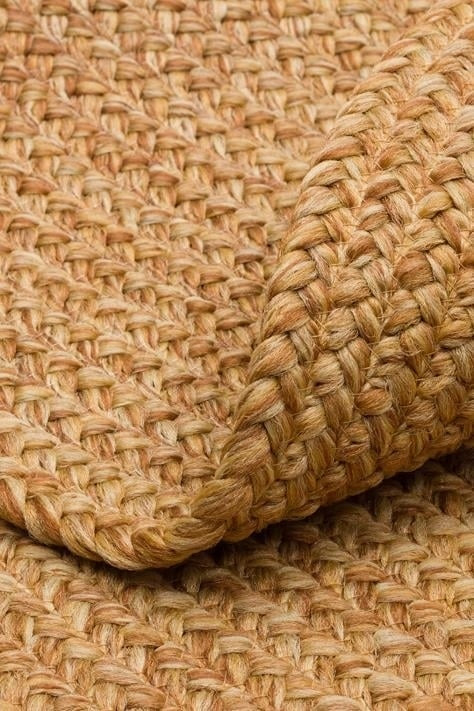Patna Ptn  19 Natural Q - Jüt Hasır Görünümlü, Toz ve Hav Bırakmayan Örgü Halı