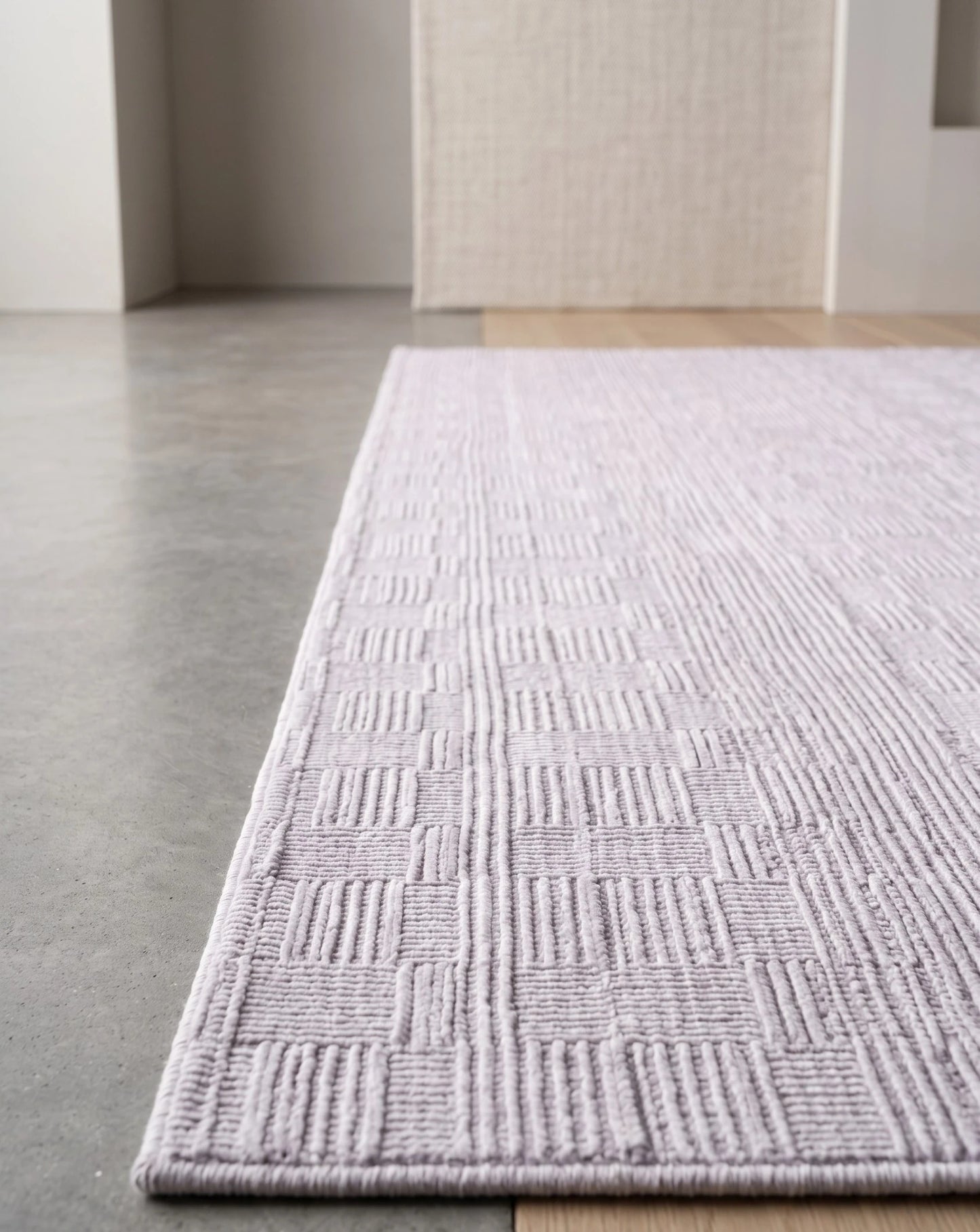 Dekor Modern Halı 1136 Vizon Yumuşak Dokulu Saçaksız Salon Halısı
