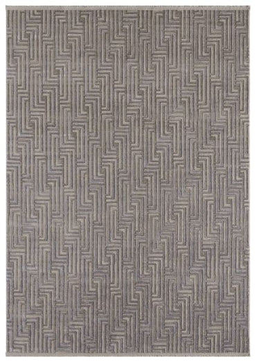Hermes 1140 Gri Modern Ve Rahat Oturma Odası İçin Uzun Ömürlü Halı
