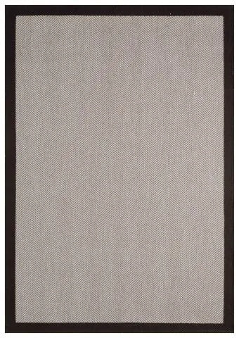 Sisal Plus 1147 Bej Siyah – Pamuk Tabanlı Şık ve Kolay Temizlenen Halı