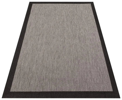 Sisal Plus 1147 Bej Siyah – Pamuk Tabanlı Şık ve Kolay Temizlenen Halı