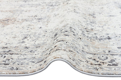 LGS 03 CREAM SILVER  - LAGOS - Hav Toz Vermez Eskitme Desenli Modern Makine Halısı
