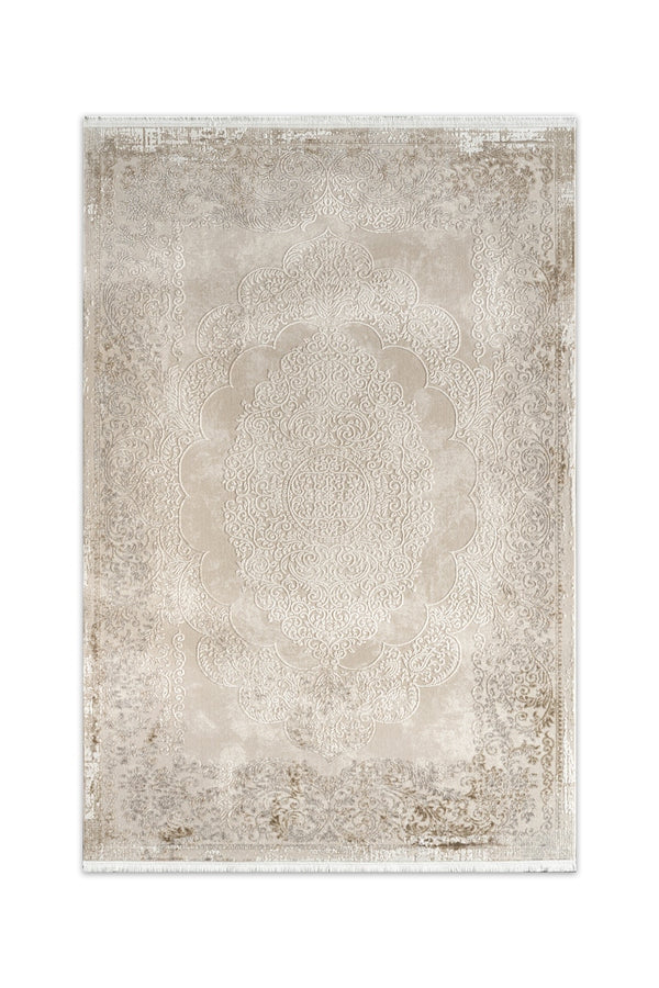 Çınar Nara CY01A Kahverengi Gri Modern Salon ve Oturma Odası Halısı
