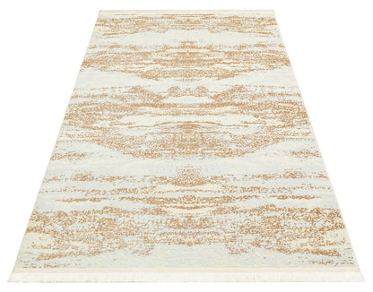 ST 01 CREAM BEIGE XW  - SATEEN - Hav Toz Vermez Yıkanabilir Kaymaz İnce Dokuma Modern Halı 