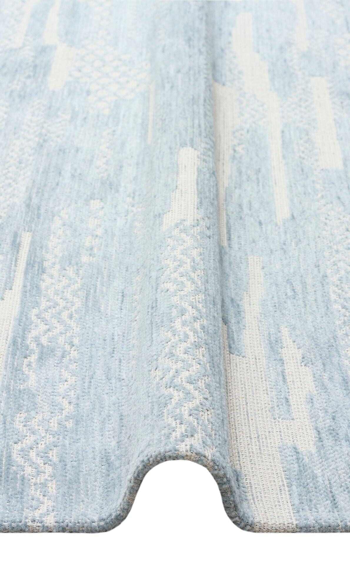 BG 01 BLUE  - BIGA - Hav Toz Vermez Kaymaz Tabanlı İnce Dokuma Modern Halı