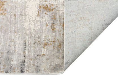 LGS 10 GREY GOLD XW  - LAGOS XW - Hav Toz Vermez Eskitme Desenli Modern Makine Halısı