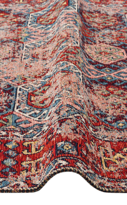 Anadolu Kilim AND 03 MULTY - Yıkanabilir Kaymaz Kilim | Anadolu Desen Kilim
