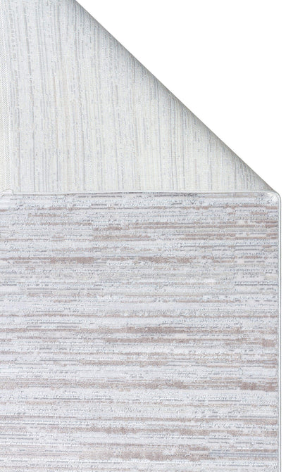 ST 107 LIGHT GREY  - SATEEN - Yıkanabilir Kaymaz Tabanlı Hav Vermez Sık Dokuma Modern Halı