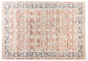 Apex Ambiance 2961 Kırmızı - Minimalist Soft Vintage Kadifemsi Yumuşak İnce ve Silinebilir Halı