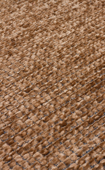 CPR 01 BROWN  - CAPRI - Hav Toz Vermez Kaymaz Kolay Kullanımlı Yıkanabilir Düz Renk Kilim