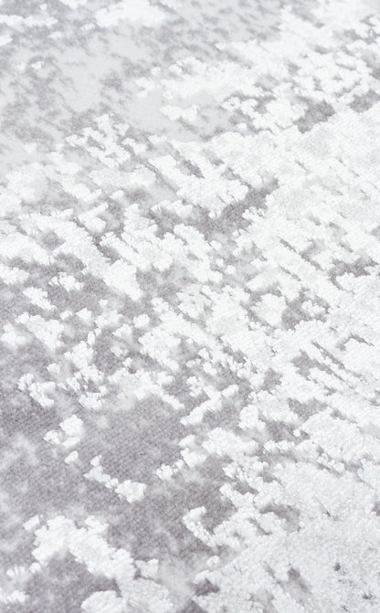 ST 112 GREY  - SATEEN - Yıkanabilir Kaymaz Tabanlı Hav Vermez Sık Dokuma Modern Halı
