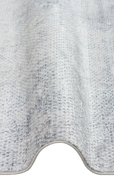 ST 21 GREY XW  - SATEEN - Hav Toz Vermez Yıkanabilir Kaymaz İnce Dokuma Modern Halı 