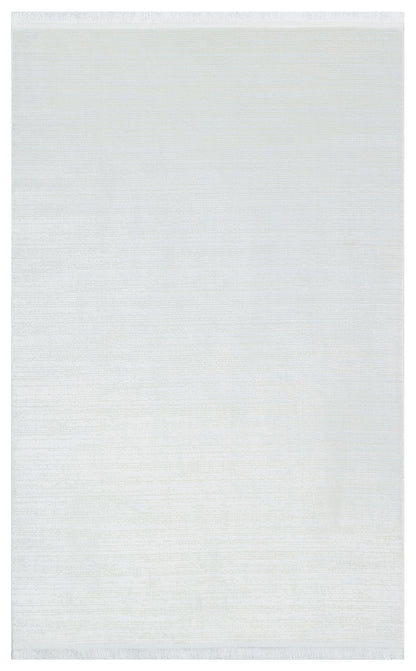 SATEEN ST 09 Beyaz XW - Hav Toz Vermez Yıkanabilir Kaymaz İnce Dokuma Modern Halı