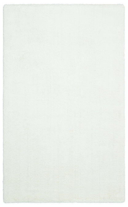 1006 WHITE  - COMFORT - Kolay Kullanımlı Hav Toz Vermez Yumuşak Dokulu Modern Pofuduk Shaggy Halı
