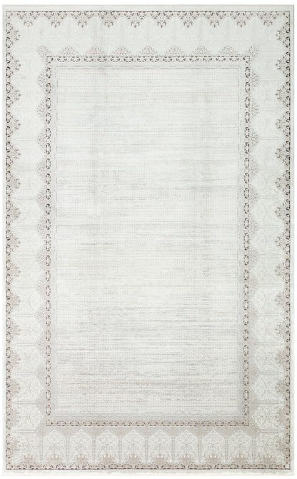 MHL 06 CREAM GREY  - MAHAL - Klasik Desenli Yüksek Kalite Sık Dokuma Salon Halısı