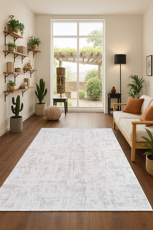 Seren Luva NF03A Gri Bej Modern Salon ve Oturma Odası Halısı