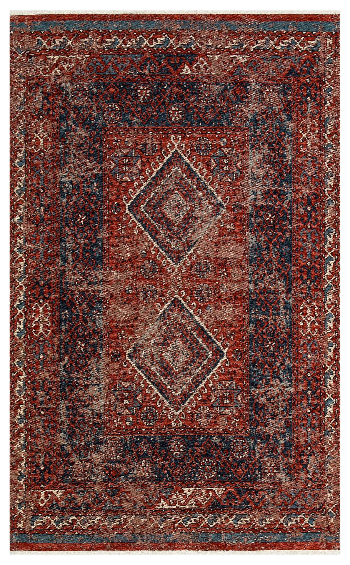 Anadolu Kilim AND 02 MULTY - Yıkanabilir Kaymaz Kilim | Anadolu Desen Kilim