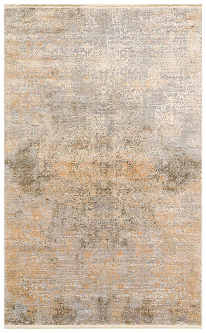 FRESCO DYED FSD 01 D.Altın  - Eskitme Dokulu Işıltılı Salon Halısı