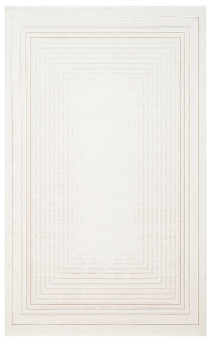 LKY 04 CREAM BEIGE  - LYKIA - Sade ve Modern Akrilik Makine Halısı