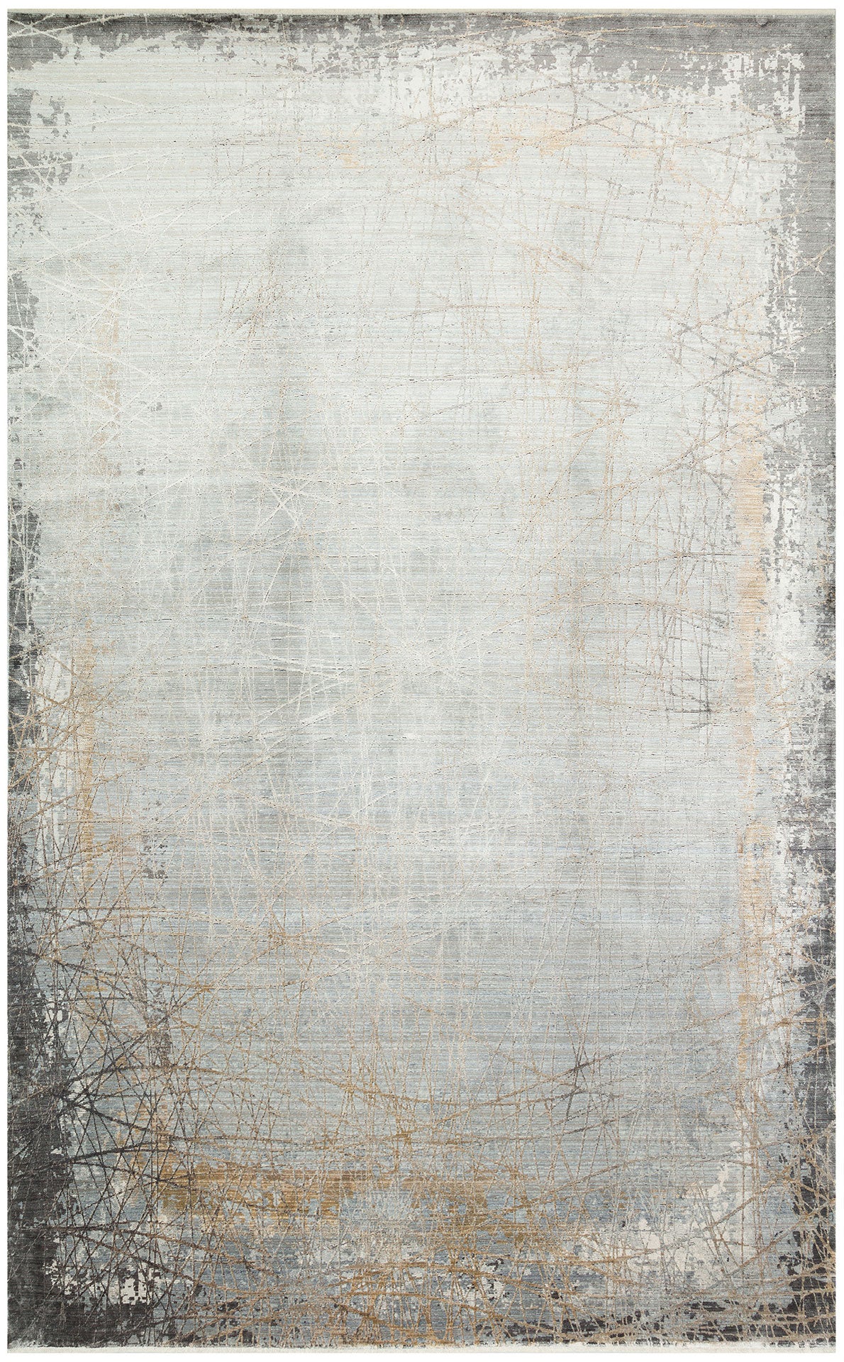 MHL 09 GREY GOLD  - MAHAL - Klasik Desenli Yüksek Kalite Sık Dokuma Salon Halısı