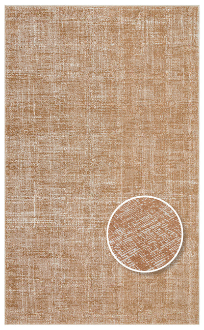 Kalahari KLH Plaın Toprak - Modern Gri Düz Desenli Salon Halısı