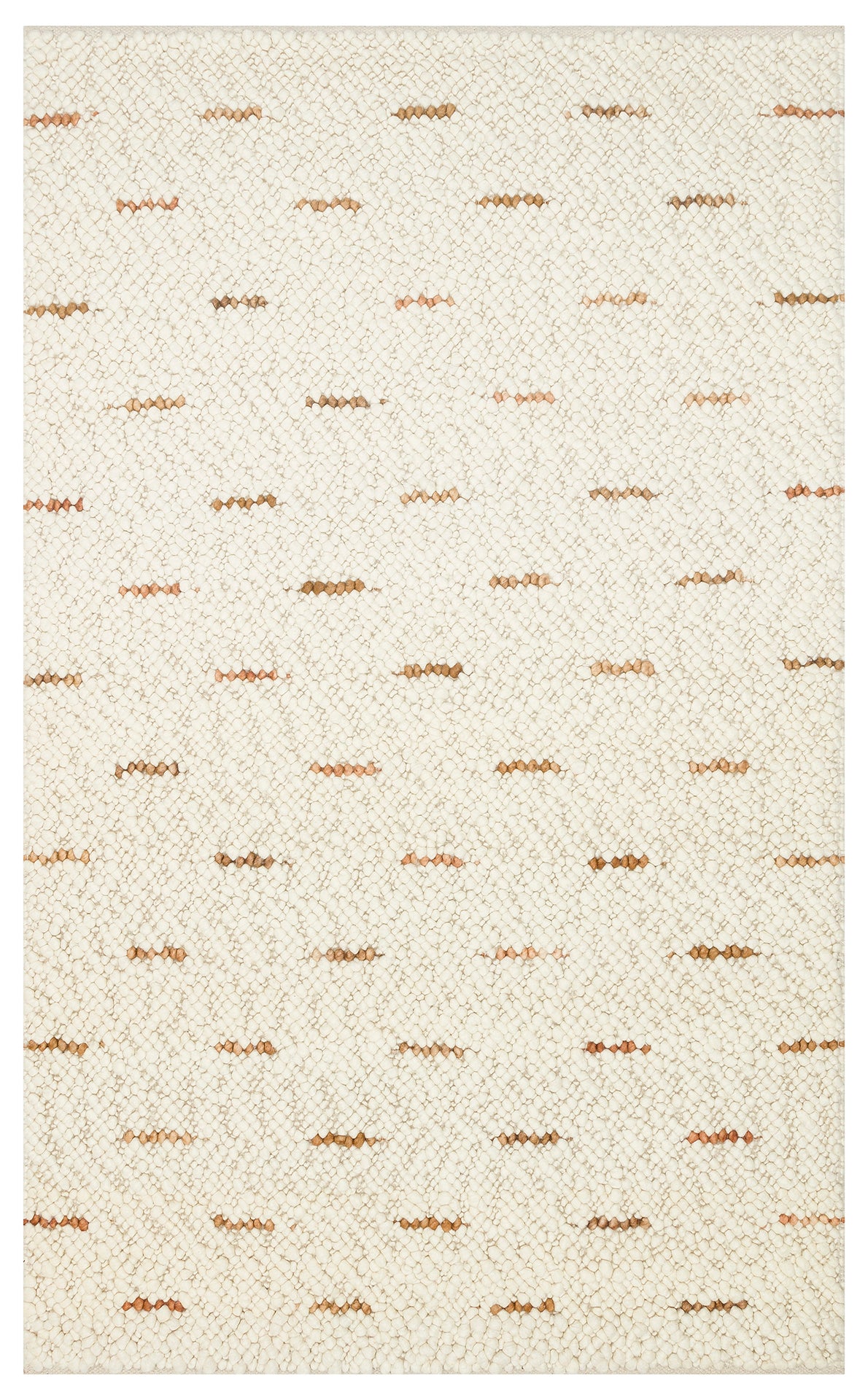 JD 06 NATURAL  - JADE - Naturel Kazak Örgü Desenli El Dokuma Örgü Halı