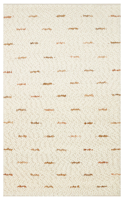 JD 06 NATURAL  - JADE - Naturel Kazak Örgü Desenli El Dokuma Örgü Halı