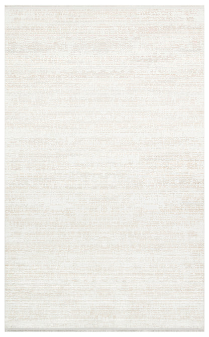 SATEEN ST 101 Bej XW - Hav Toz Vermez Yıkanabilir Kaymaz İnce Dokuma Modern Halı