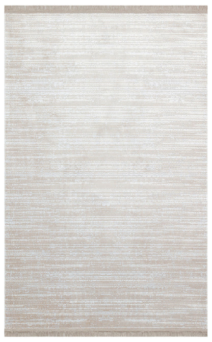 SATEEN ST 09 Bej Altın XW - Hav Toz Vermez Yıkanabilir Kaymaz İnce Dokuma Modern Halı