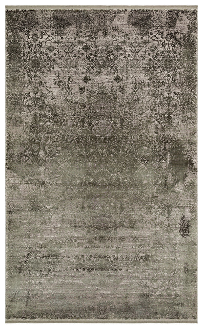 FRESCO DYED FSD 01 Yeşil - Eskitme Dokulu Işıltılı Salon Halısı