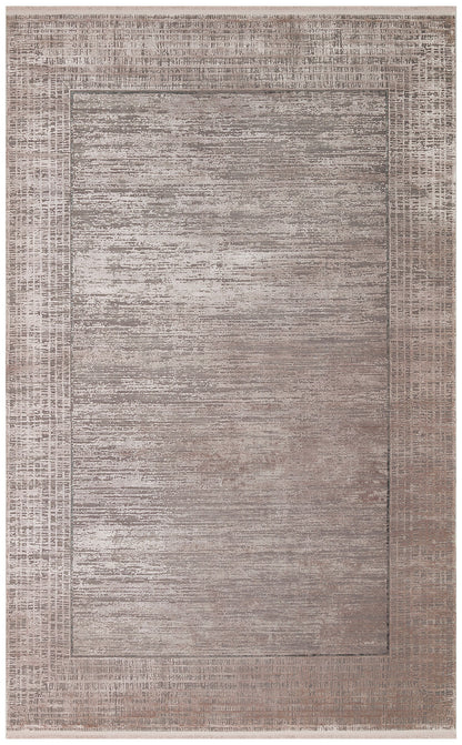 FRESCO DYED FSD 02 Bej - Eskitme Dokulu Işıltılı Salon Halısı