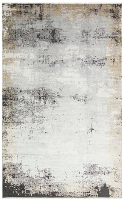 MHL 12 GREY GOLD  - MAHAL - Modern Desenli Yüksek Kalite Sık Dokuma Salon Halısı