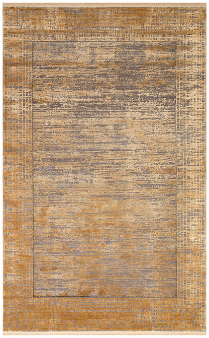 FRESCO DYED FSD 02 Altın - Eskitme Dokulu Işıltılı Salon Halısı