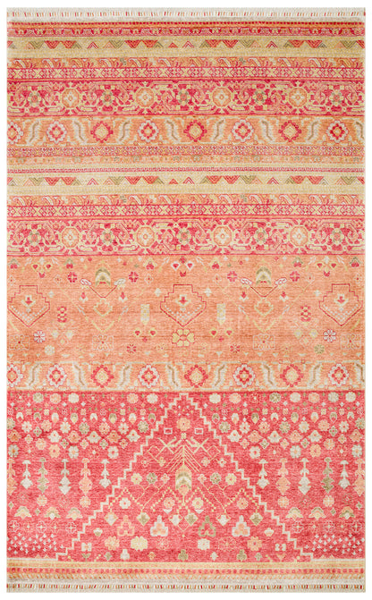 ZR 17 RED AUTUMN  - Otantik Desenli El Emeği ile Özel Tezgahlarda Üretilen Modern Uşak Halısı