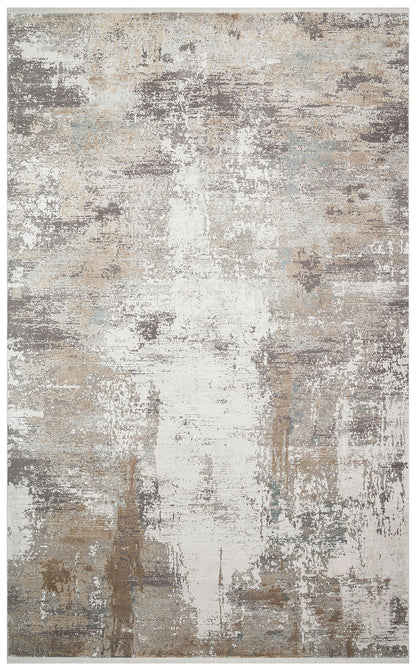 FRESCO XW FS 05 Stone - Işıltılı Dokuma Bambu Viskon Salon Halısı