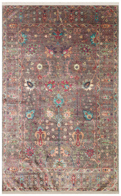 Antique ATK 10 Çok Renkli - Yıkanabilir Kaymaz Antik Desenli Otantik Kilim