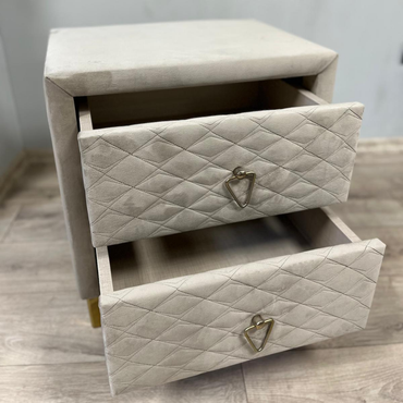 Luxia Glass Komodin - Gri