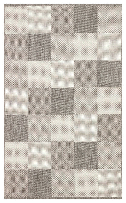 Mono MNO 01 Gri - Yıkanabilir Kaymaz Kilim Halı