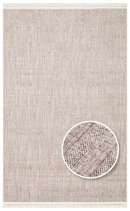 JOY 01 GREY  - JOY - Hav Toz Vermeyen Yumuşak dokulu Modern Makine Halısı