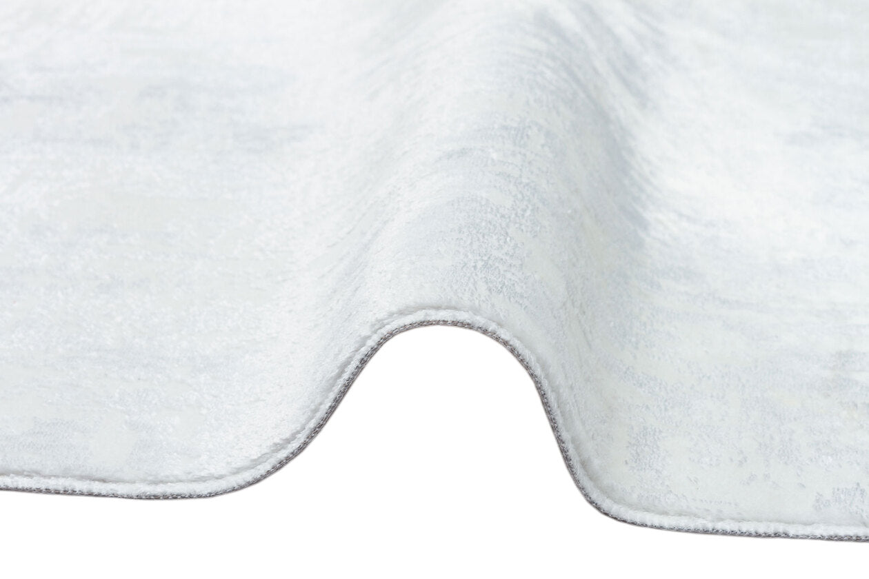 ST 08 WHITE XW  - SATEEN - Hav Toz Vermez Yıkanabilir Kaymaz İnce Dokuma Modern Halı 