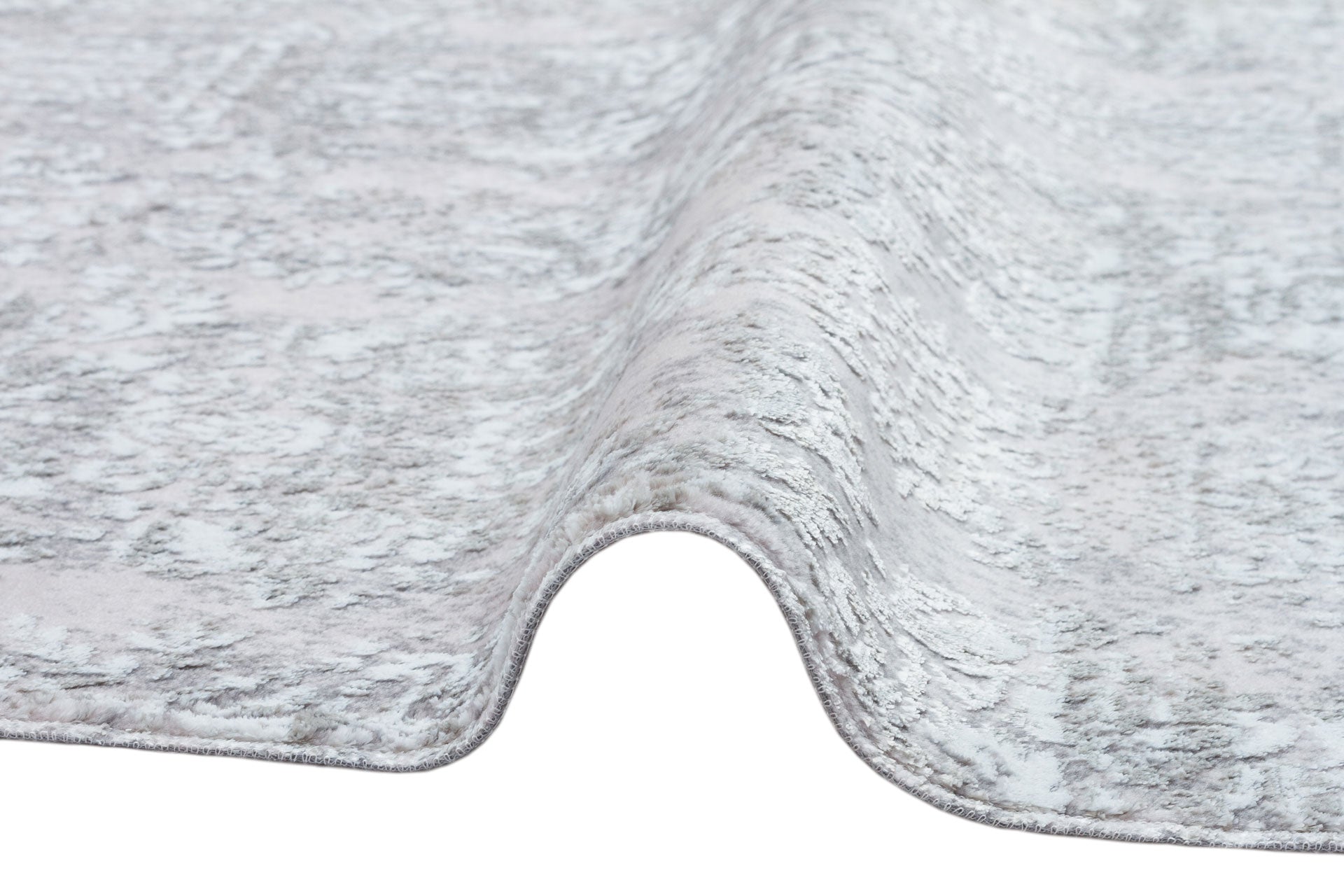 ST 06 GREY XW  - SATEEN - Hav Toz Vermez Yıkanabilir Kaymaz İnce Dokuma Modern Halı 