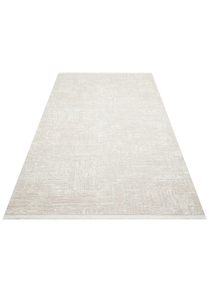 Lagos XW LGS 24 Krem Bej - Hav Toz Vermez Eskitme Desenli Modern Makine Halısı 
