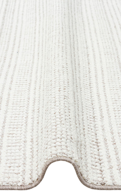 OSL 02 WHITE GREY  - OSLO - Hav Toz Vermez Hasır Dokuma Modern Makine Halısı
