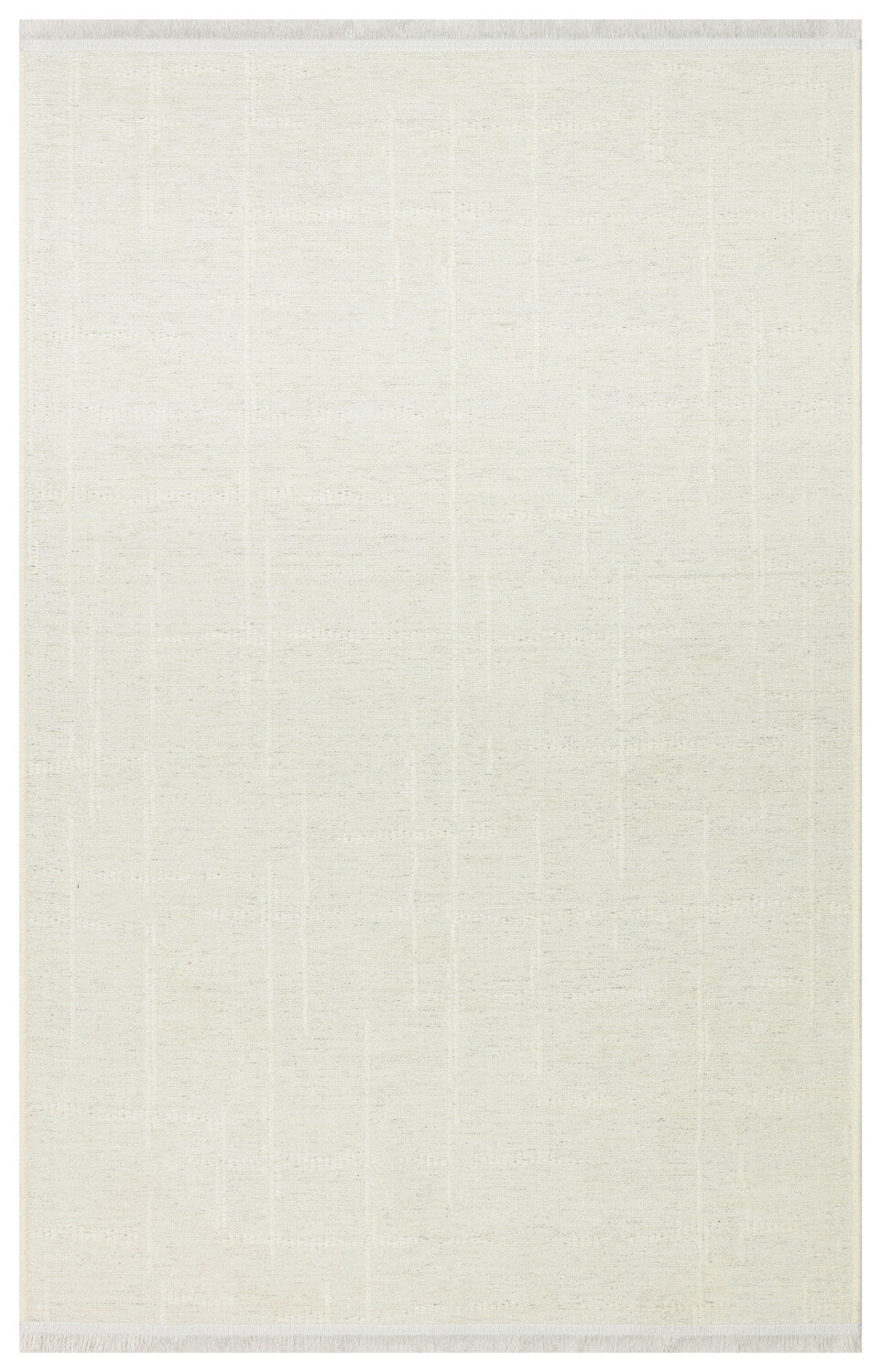 Liza LIZ 02 Beyaz - Düz Pamuk Dokulu Kilim Kaymaz Tabanlı, Yıkanabilir, Modern Uzun Ömürlü Kilim